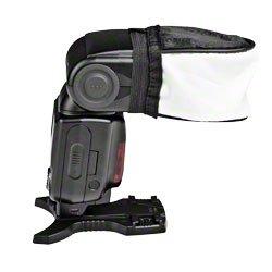 Walimex universele stofdiffuser (geschikt voor compacte flits, max. Omtrek: ca. 25 cm)., Single, zwart, wit