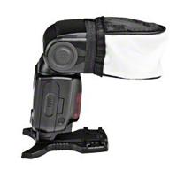 Walimex universele stofdiffuser (geschikt voor compacte flits, max. Omtrek: ca. 25 cm)., Single, zwart, wit - thumbnail
