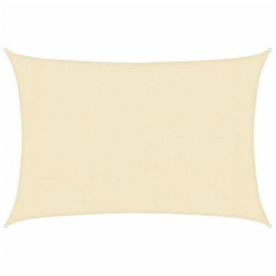 Zonnezeil 160 g/m 3x4 m HDPE crmekleurig Zonnezeil 160 g/m 3x4 m HDPE crmekleurig