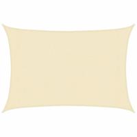 Zonnezeil 160 g/m 3x4 m HDPE crmekleurig - thumbnail