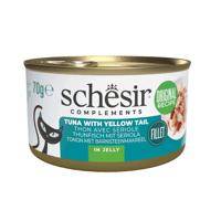 SCHESIR Complements Tuna with yellow tail in jelly - nat kattenvoer - 70g - thumbnail