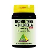 Groene thee chlorella 400 mg puur - thumbnail