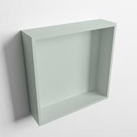MONDIAZ EASY Nis 29,5x29,5cm in solid surface kleur Greey | Greey. 1 vak geschikt voor in- of opbouw - thumbnail