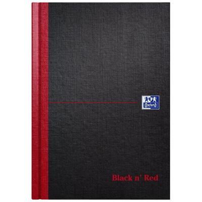 Notitieboek oxford black n&apos; red a5 96vel lijn