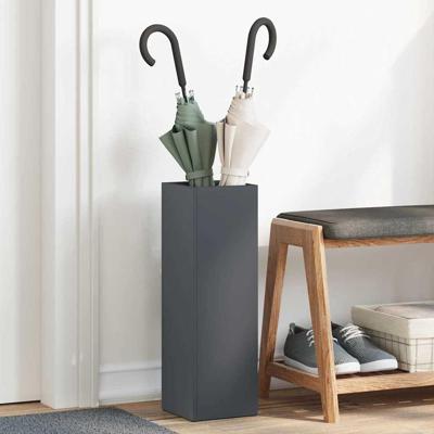 VidaXL Paraplu standaard antraciet 15,5 x 15,5 x 49 cm metaal VidaXL Paraplu standaard antraciet 15,5 x 15,5 x 49 cm metaal
