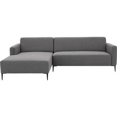 Goossens Bank Key West grijs, stof, 2,5-zits, modern design