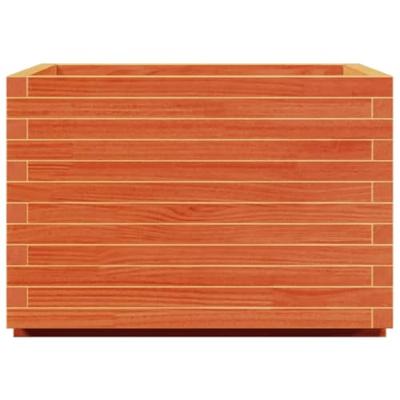 VidaXL Plantenbak 70x70x49,5 cm massief grenenhout wasbruin VidaXL Plantenbak 70x70x49,5 cm massief grenenhout wasbruin