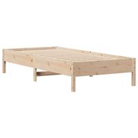 Bedframe zonder matras massief grenenhout 160x200 cm - thumbnail
