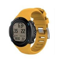 Slimme horloge siliconen polsband horlogeband voor Suunto D6i (geel) - thumbnail