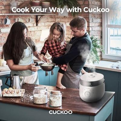 Cuckoo CRP-LHTR1009F Rijstkoker Wit, Zilver Met maatbeker
