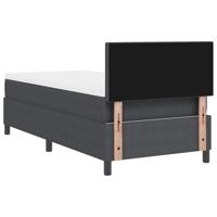 Boxspring bed Donkergrijs en Wit 203 x 100 x 88 cm - thumbnail