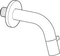 Hansa Nova Style Fonteinkraan Mat Zwart - thumbnail