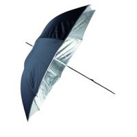Linkstar Flitsparaplu PUR-84SB Zilver/Zwart 100 cm - thumbnail