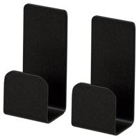 Handdoekhaak Haceka Redefine Enkele Haak S/2 Alu Mat Zwart Haceka - thumbnail