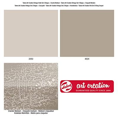 Talens art creation vintage set 2 beiges en craquel Talens art creation vintage set 2 beiges en craquel