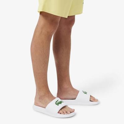 Lacoste Slippers Serve Slide 1.0 749CMA002108261-WHT/GRN Wit / Groen-40.5 maat 40.5