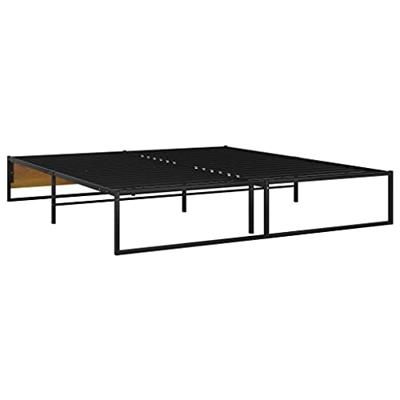 Bedframe metaal zwart 200x200 cm
