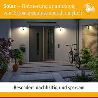 Paulmann 94577 Neda Huisnummerlamp op zonne-energie 1 W Warmwit Antraciet - thumbnail