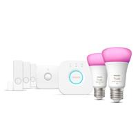 Slimme lampen - PHILIPS HUE - E27 - Starterkit - 2 lampen - Contactdetectoren - thumbnail
