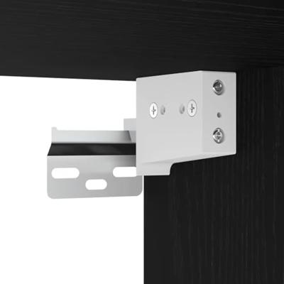 VidaXL Garagekasten 2 st spaanplaat zwart