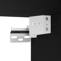 VidaXL Garagekasten 2 st spaanplaat zwart - thumbnail