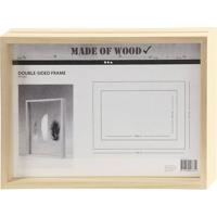 Creativ Company Dubbelzijdige lijst, d: 4,5 cm, afm 22,1x30,8 cm, 1 stuk - thumbnail