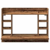 Aan de muur bevestigd bureau Oud hout 105 x 48 x 75 cm - thumbnail