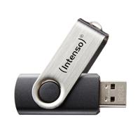 USB stick INTENSO Basic Line 8 GB Zwart Zilver 8 GB USB stick - thumbnail