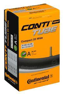 Continental schlauch "compact 20 wide" conti tube compact 20" 50/62-406 a34 wid Continental schlauch "compact 20 wide" conti tube compact 20" 50/62-406 a34 wid
