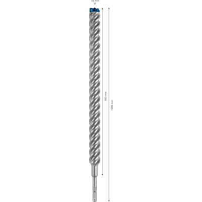 Bosch Accessoires Expert SDS plus-7X hamerboor 25 x 950 x 1000 mm - 1 stuk(s) - 2608900153 Bosch Accessoires Expert SDS plus-7X hamerboor 25 x 950 x 1000 mm - 1 stuk(s) - 2608900153