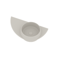 Fontein Ideavit Soliddual 3.0 70x35x14 cm Solid Surface Met Opbergruimte Links Mat Wit Ideavit - thumbnail