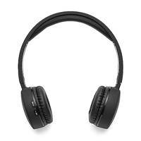 Cellularline Muziekgeluid Bluetooth-hoofdtelefoon, draadloze headset met microfoon, led-indicator en afstandsbediening, zwart - thumbnail