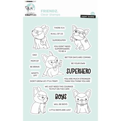 Creative Craftlab • friendz clear stamp superhero buddy