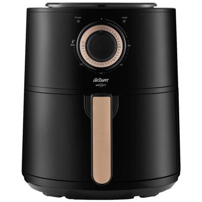 arzum AR2062-B Airfryer 4 l 1350 W Oververhittingsbeveiliging, Anti-aanbaklaag Koper, Zwart