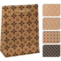 Home & Styling Geschenktas kraft xs bruin papier - thumbnail