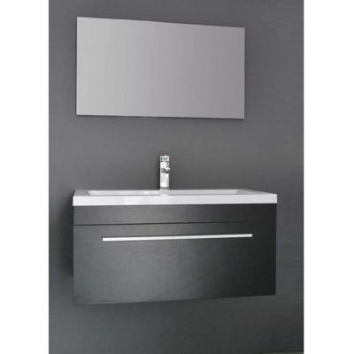 Badkamermeubelset Sanilux Miami 90 cm Zwart Wengé Badkamermeubelset Sanilux Miami 90 cm Zwart Wengé