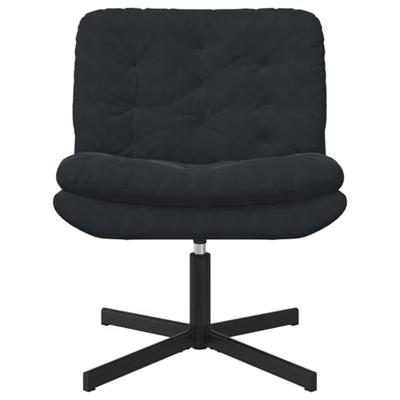 Draaibare Relaxstoel met kussen Anders Zwart 63 x 75 x 76 cm Fluweel