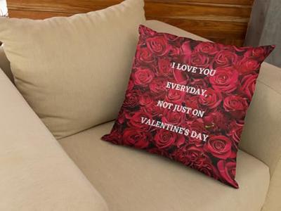Valentijn kussen I love you everyday, not just on valentine&apos;s day - Pillow Buddies