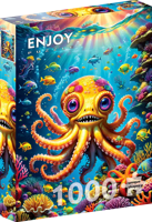 Cute Octopus Puzzel 1000 Stukjes - thumbnail