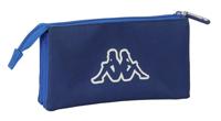 Pennenetui met 3 vakken Kappa Rain Marineblauw 22 x 12 x 3 cm - thumbnail