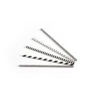 drinkrietje papier zwart/wit assorti ø6mm x 200mm 200 stuks - thumbnail