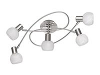 Trio Plafondlamp spotsAntibes Knot 5-lichts nikkel mat - R60175007 - thumbnail