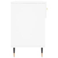 VidaXL Schoenenbank 102x35x55 cm bewerkt hout wit - thumbnail