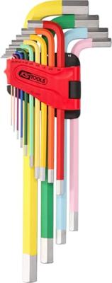 KS Tools 151.4650 Inbus Haakse schroevendraaierset 1/16 inch, 5/64 inch, 3/32 inch, 1/8 inch, 5/32 inch, 3/16 inch, 7/32 inch, 1/4 inch, 5/16 inch, 3/8 inch,