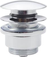 Stop/go Afvoerplug Clou InBe Zonder Overloopgat Rond Chroom - thumbnail