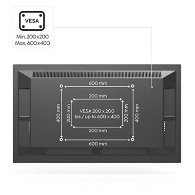 Hama TV-Standfuß, schwenkbar, neigbar, höhenverstellbar, 165 cm (65) bis 40 kg TV-voet 81,3 cm (32) - 165,1 cm (65) In hoogte verstelbaar, Kantelbaar, Zwenkbaar