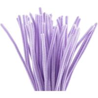Creativ Company Chenille 6mm x 30cm paars - 50st. - thumbnail