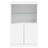 Dressoir met LED-verlichting 60,5x37x100 cm wit - thumbnail