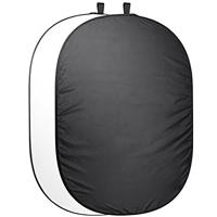 walimex pro Vouwachtergrond (200 x 230 cm) zwart/wit - thumbnail