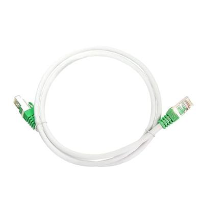 LogiLink RJ45 (cross) Netwerkkabel Aansluitkabel CAT 6 S/FTP 1.00 m Grijs Vlambestendig, Afscherming gevlochten, Afscherming totaal, Halogeenvrij, Pair